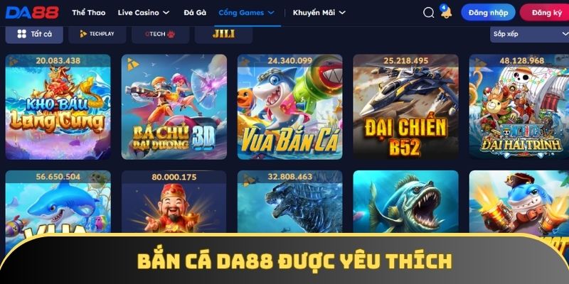 Đôi nét về sảnh bắn cá tại DA88 Đôi nét về sảnh bắn cá tại DA88
